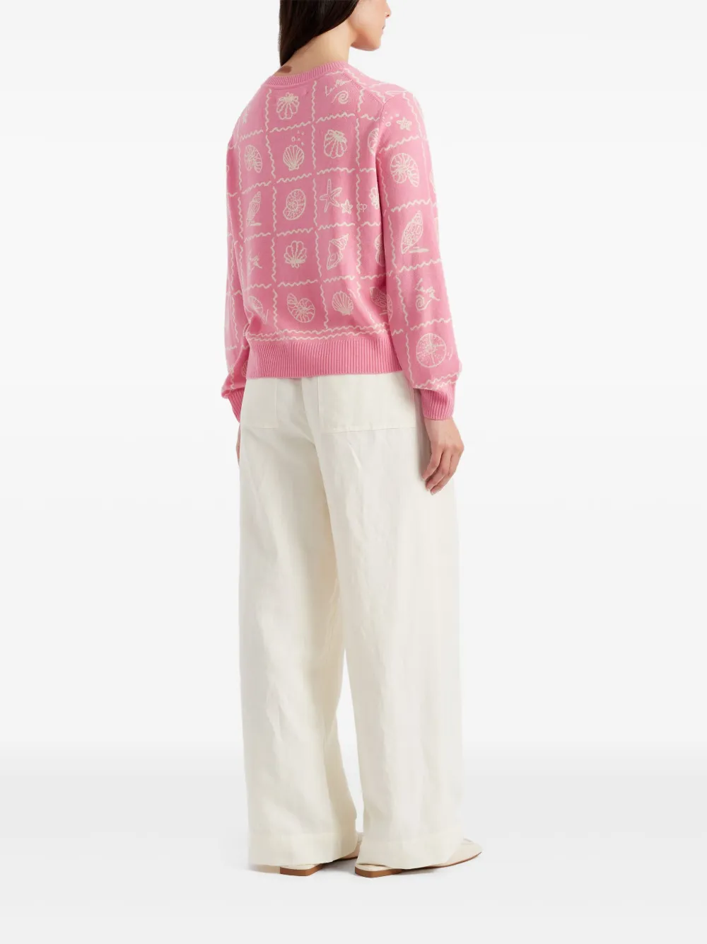 Chinti & Parker La Mer Sweater In Pink