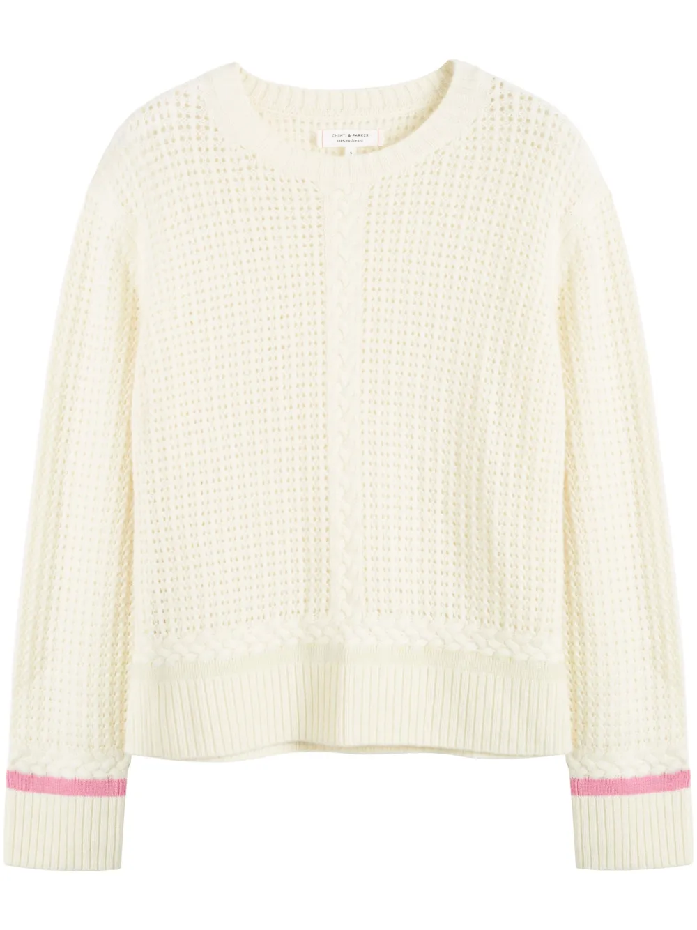 Shop Chinti & Parker Penzance Sweater In Neutrals