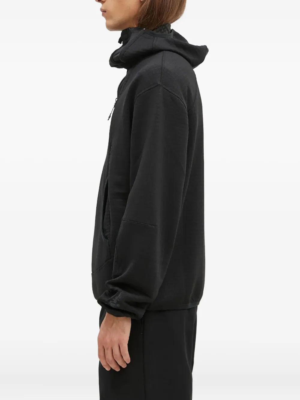 Maharishi Hoodie met rits Zwart