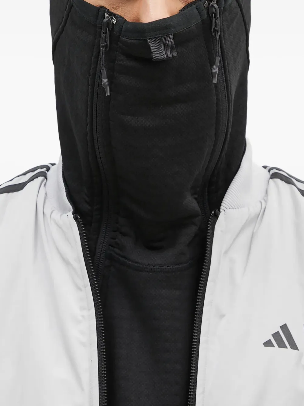 Maharishi Hoodie met rits Zwart