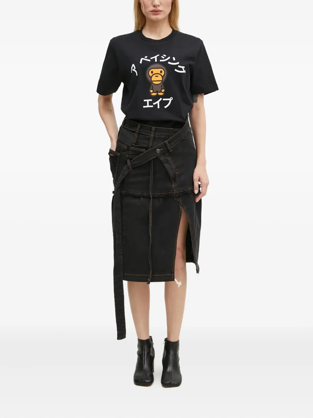 Ottolinger frayed split skirt | Straight Skirts | Image 2