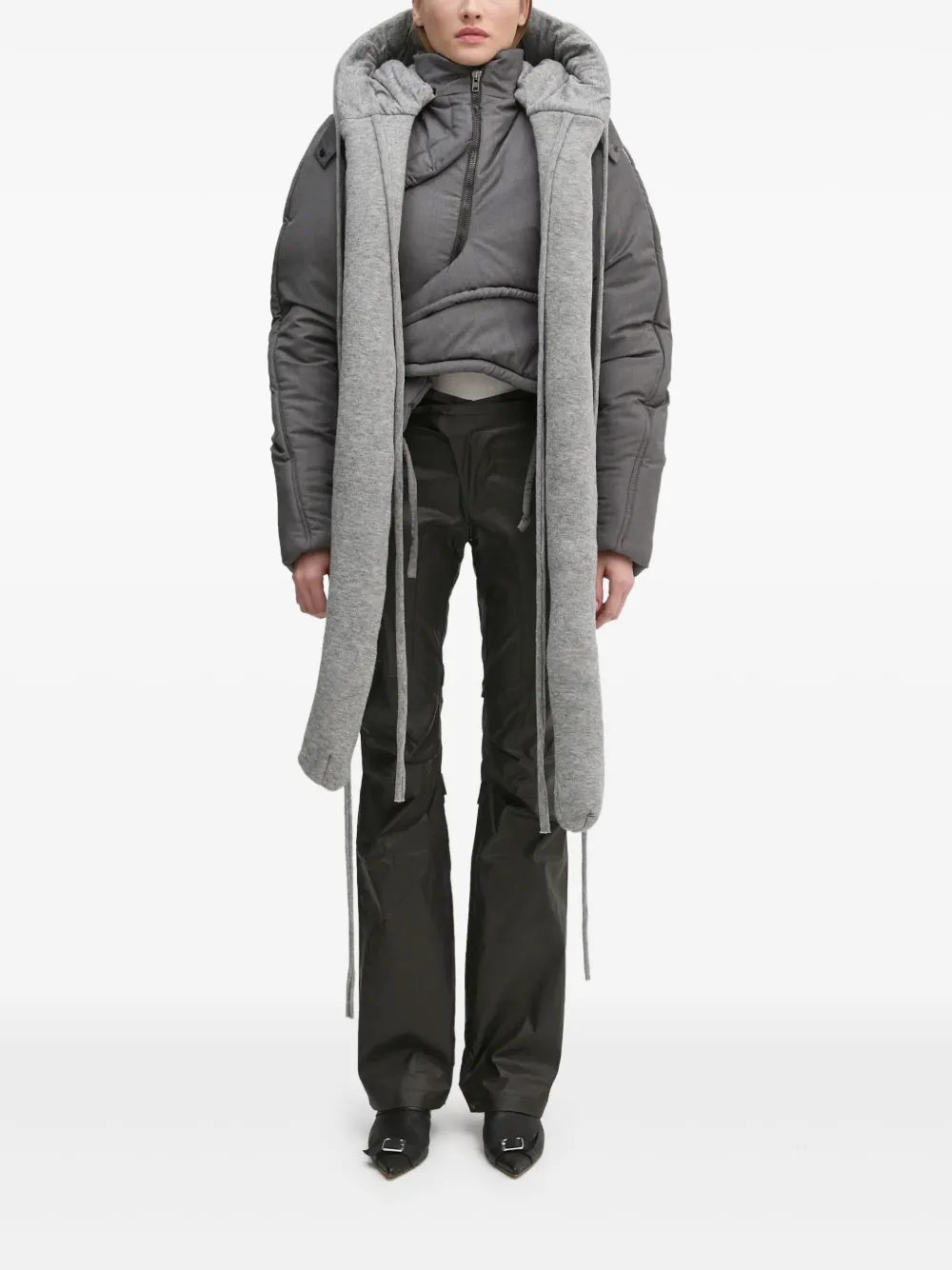 Ottolinger hooded padded jacket | Grey | Image 1