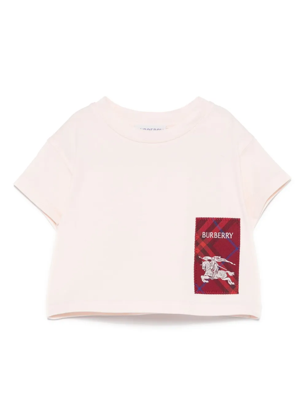 Burberry Kids T-shirt met logopatch Oranje