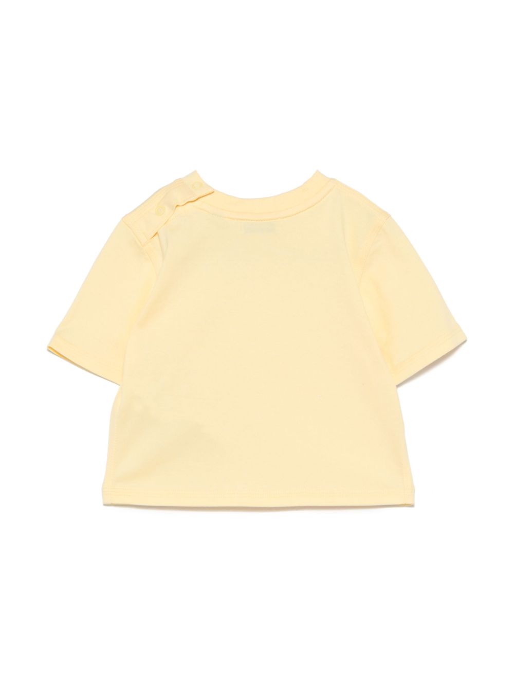 Burberry Kids T-shirt met logopatch - Geel