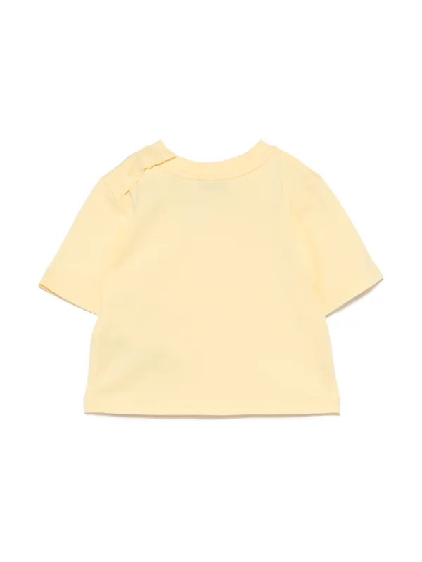 Burberry Kids logo-patch T-shirt | Yellow | FARFETCH IN
