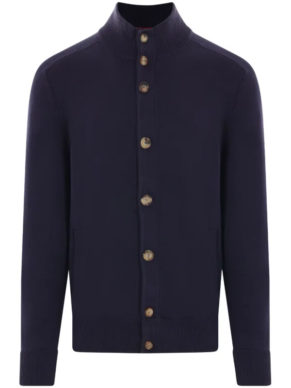 Brunello Cucinelli ボタン カーディガン | ブルー | FARFETCH JP