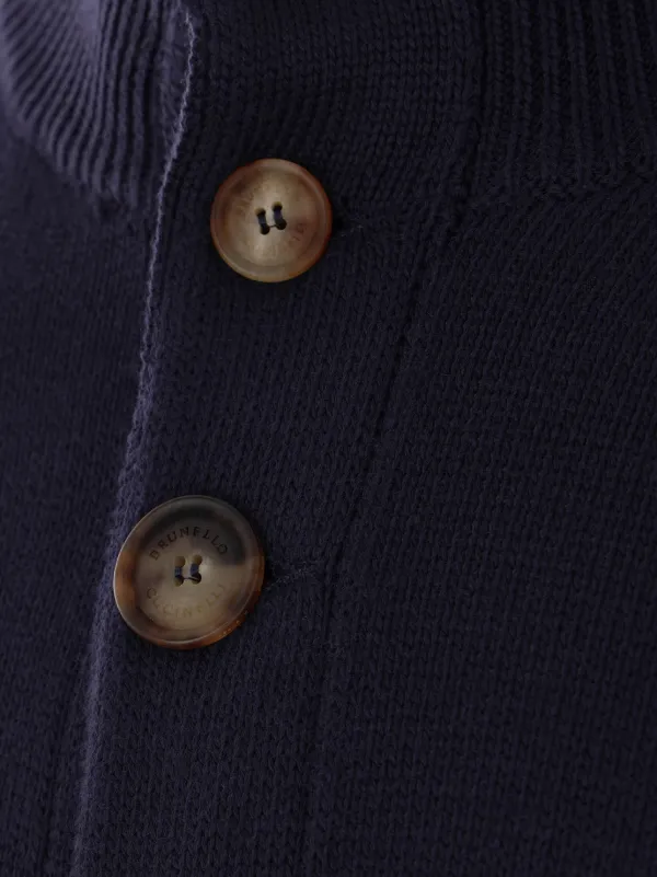 Brunello Cucinelli ボタン カーディガン | ブルー | FARFETCH JP