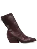 Guidi 55mm leather boots - Red