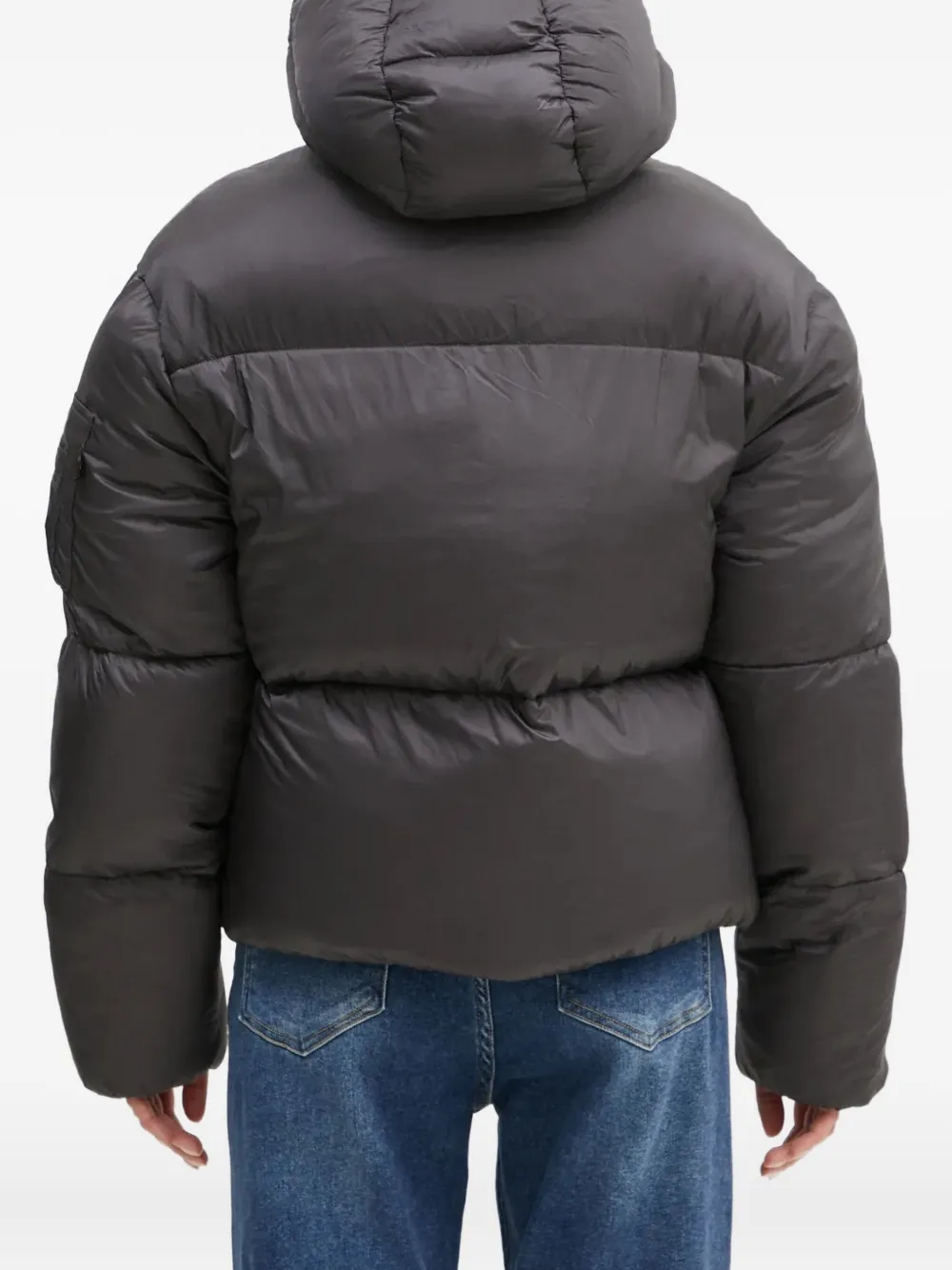 Alpha Industries Cloud gewatteerd jack met capuchon Grijs
