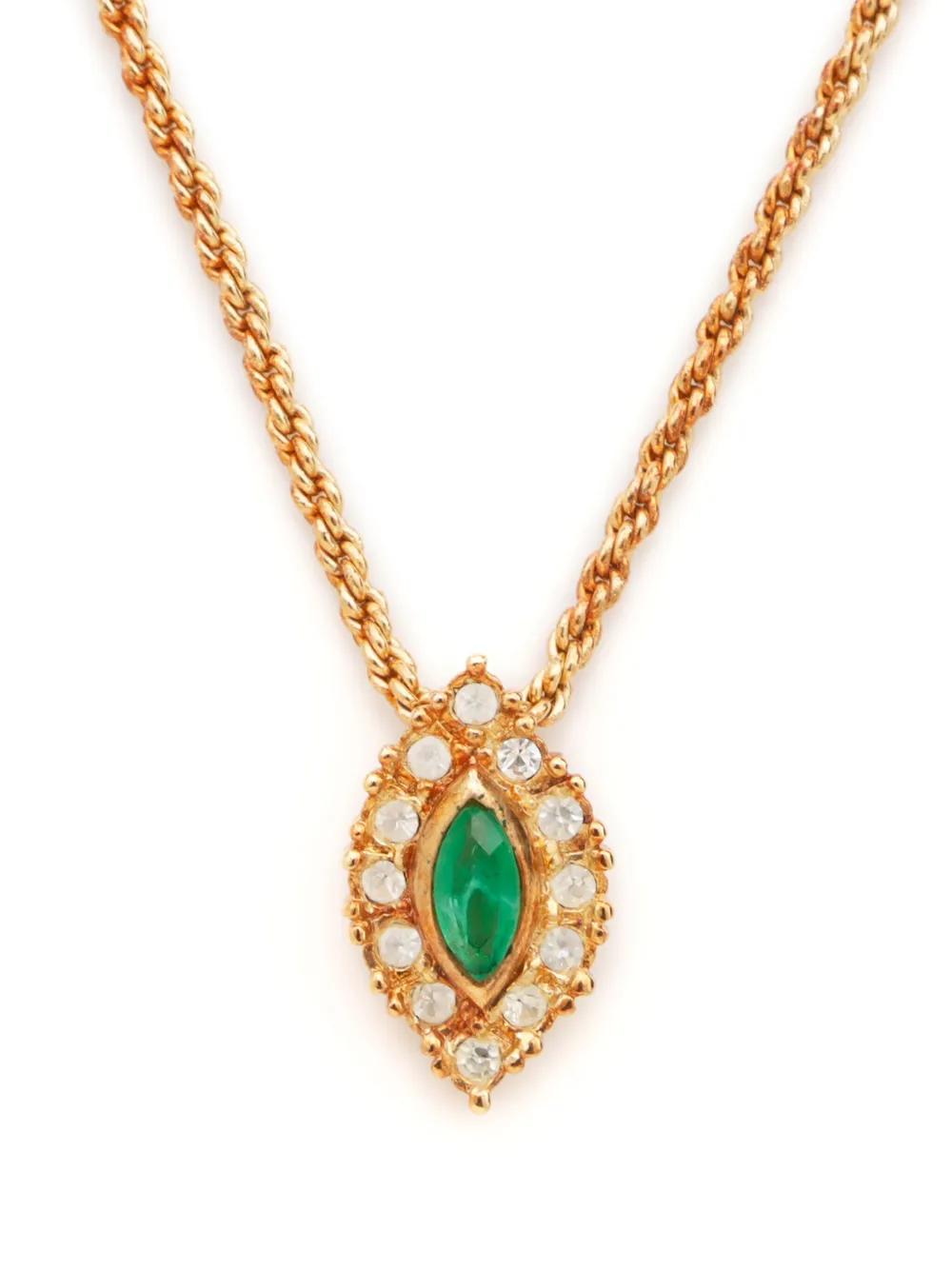 Christian Dior Pre-Owned collar con dije de strass 1990 | Image 2