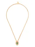Christian Dior Pre-Owned 1990s rhinestone-pendant necklace - Gold