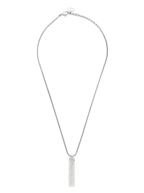 Collier à pendentif logo (années 2000) - Christian Dior Pre-Owned - Modalova