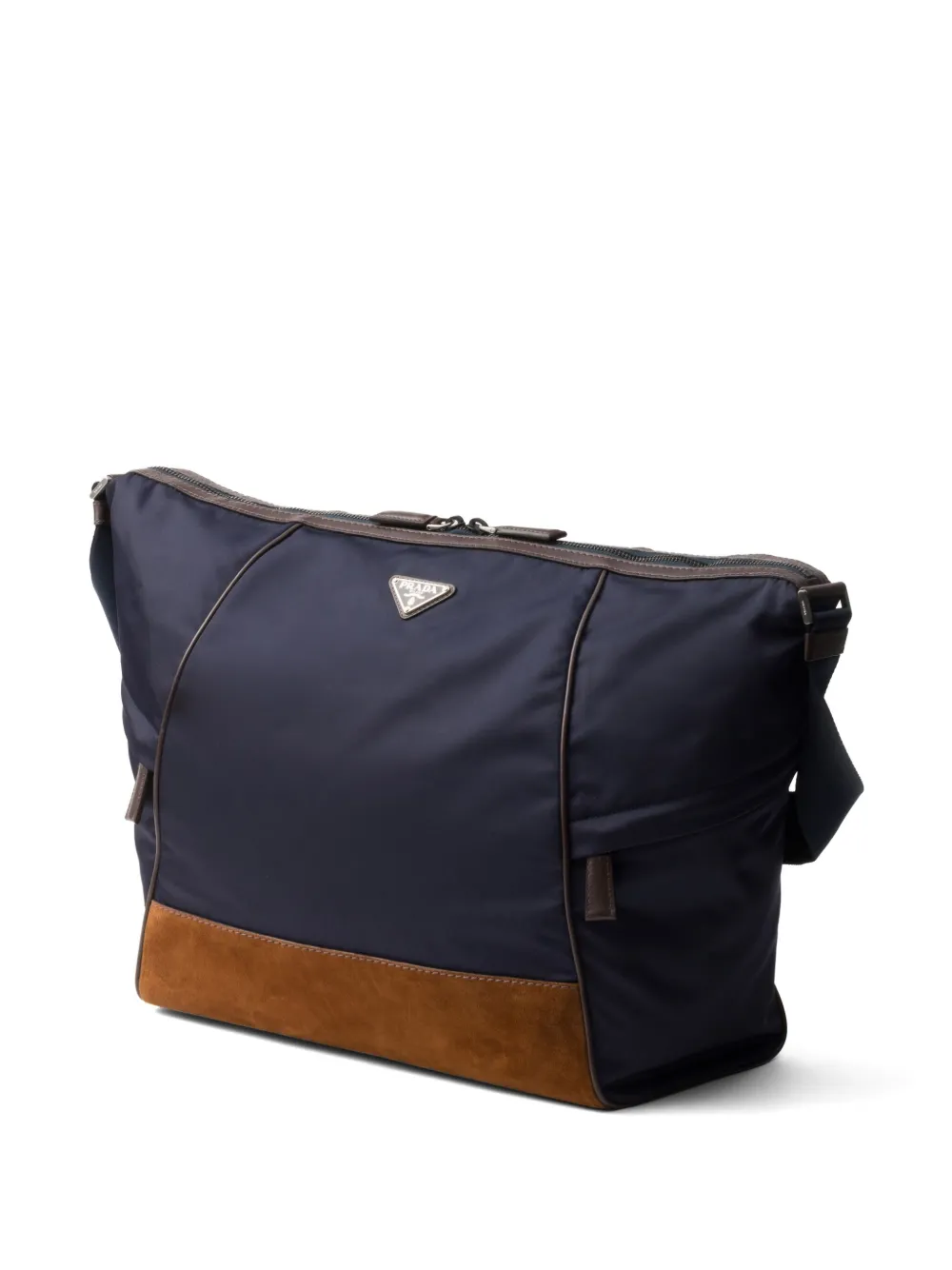 Prada Schoudertas met vlakken Blauw