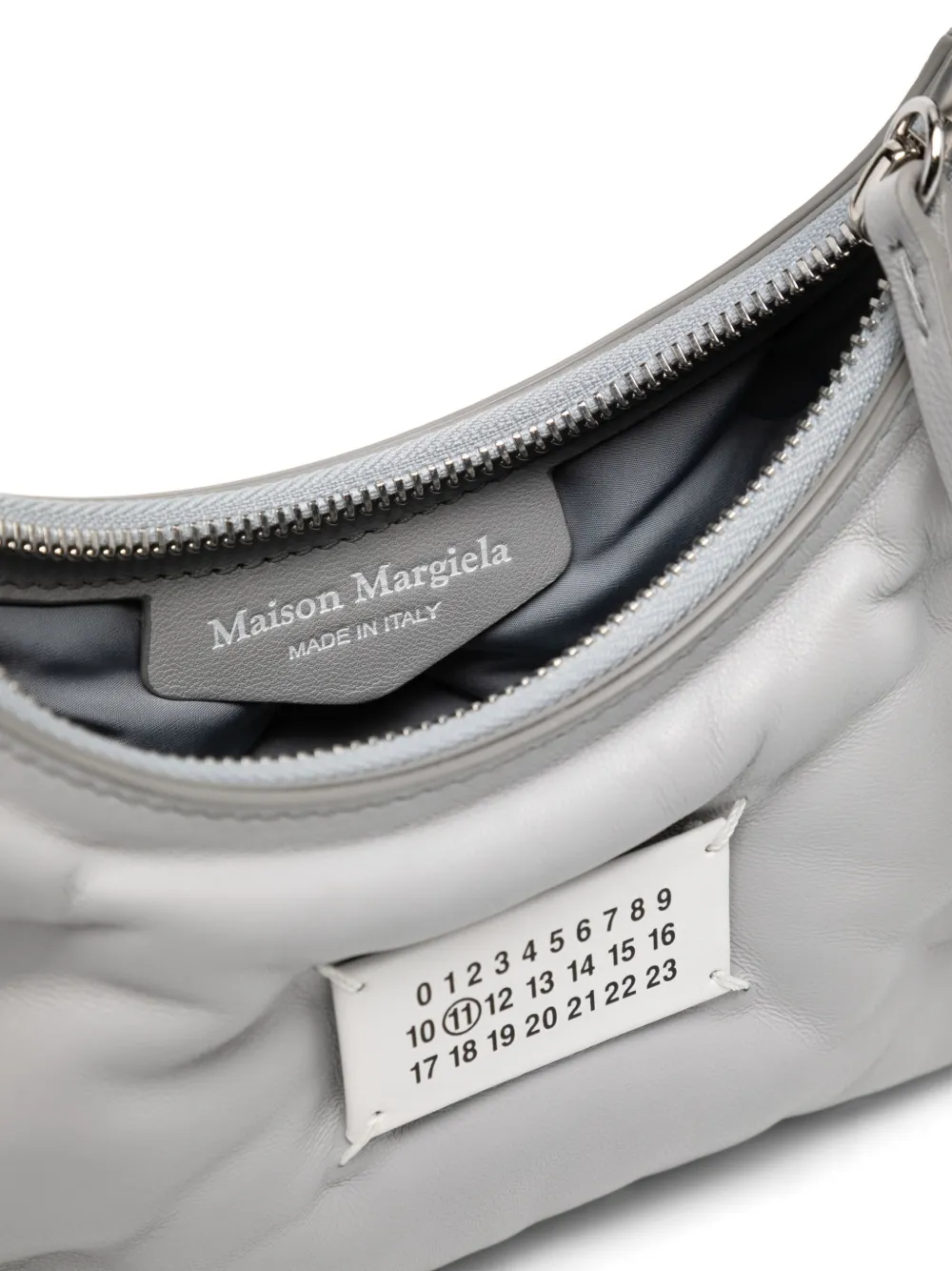 Maison Margiela Schoudertas met logopatch Grijs