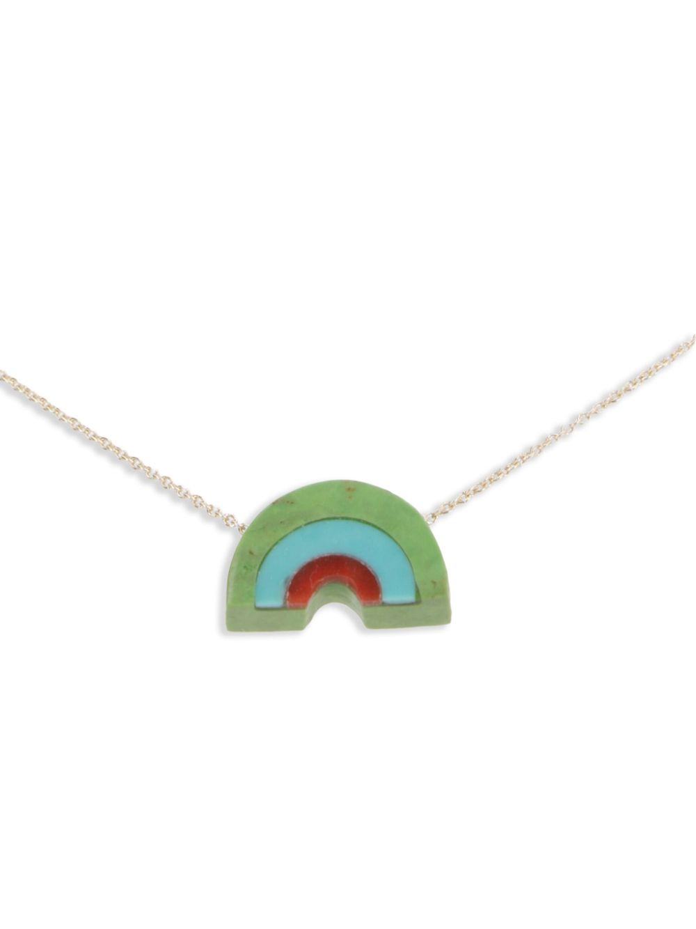 Aliita 9K yellow gold Arcoiris turquoise necklace - Goud