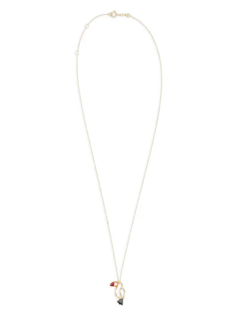 Aliita 9K yellow gold Tucan necklace