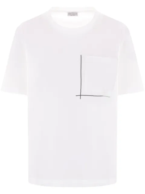 Brunello Cucinelli Monili-embellished T-shirt