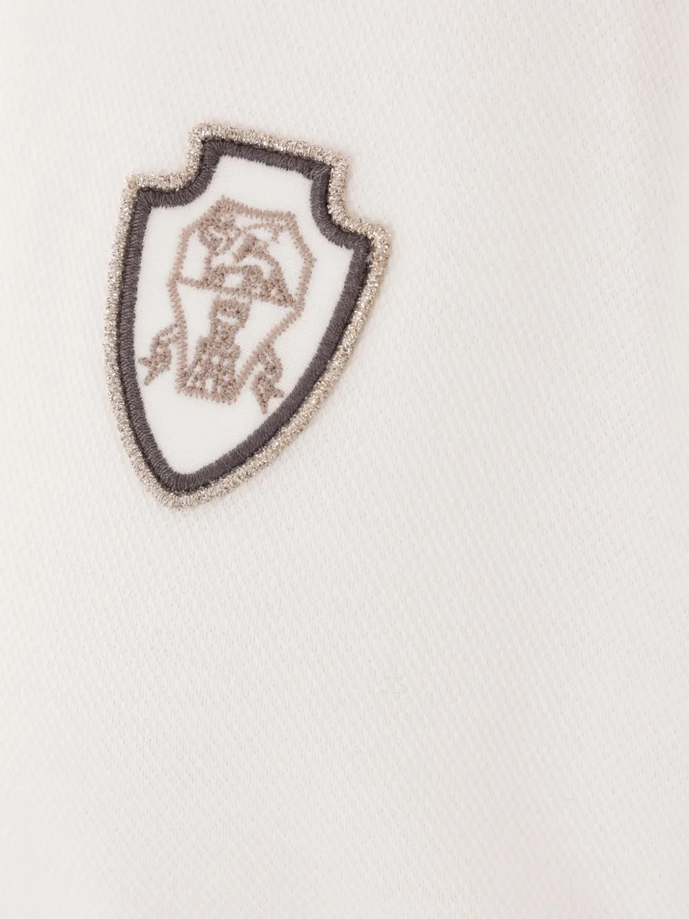 Brunello Cucinelli T-shirt met geborduurd logo Wit