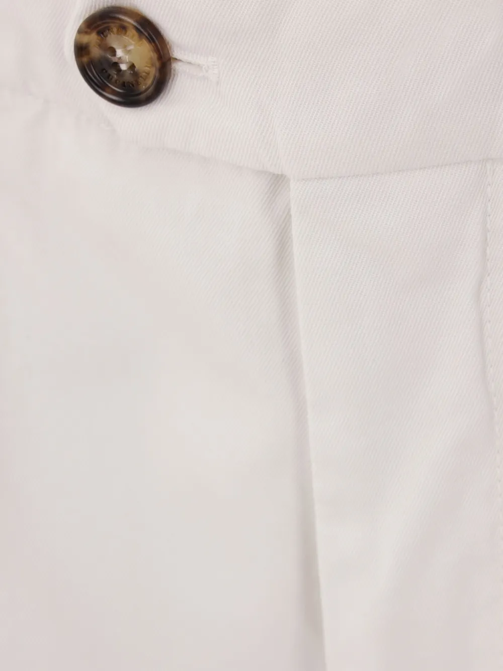 Brunello Cucinelli Broek met geplooid detail Wit