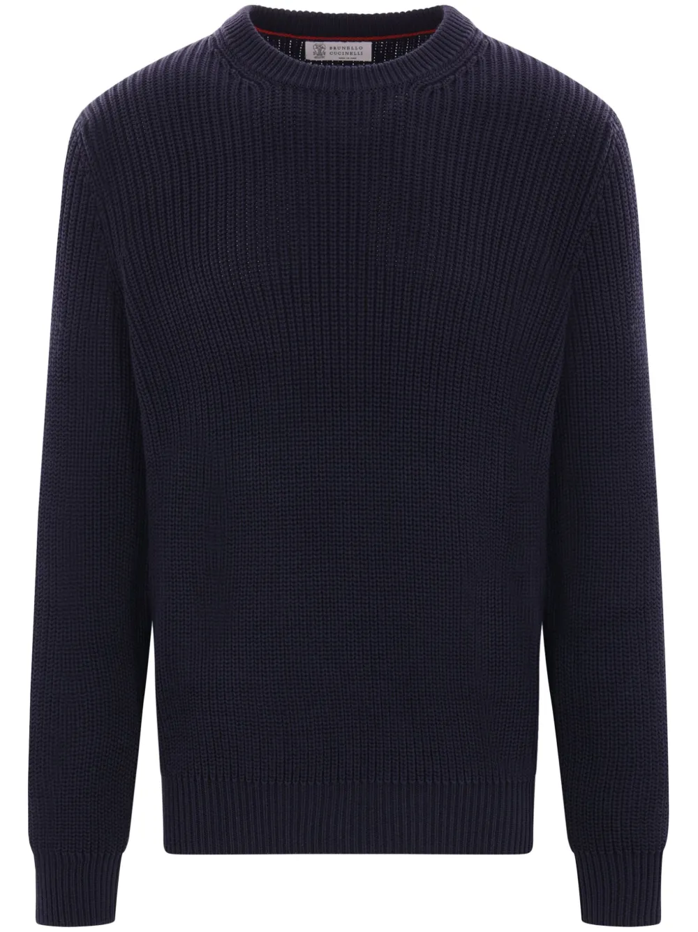 Brunello Cucinelli cotton sweater Blauw