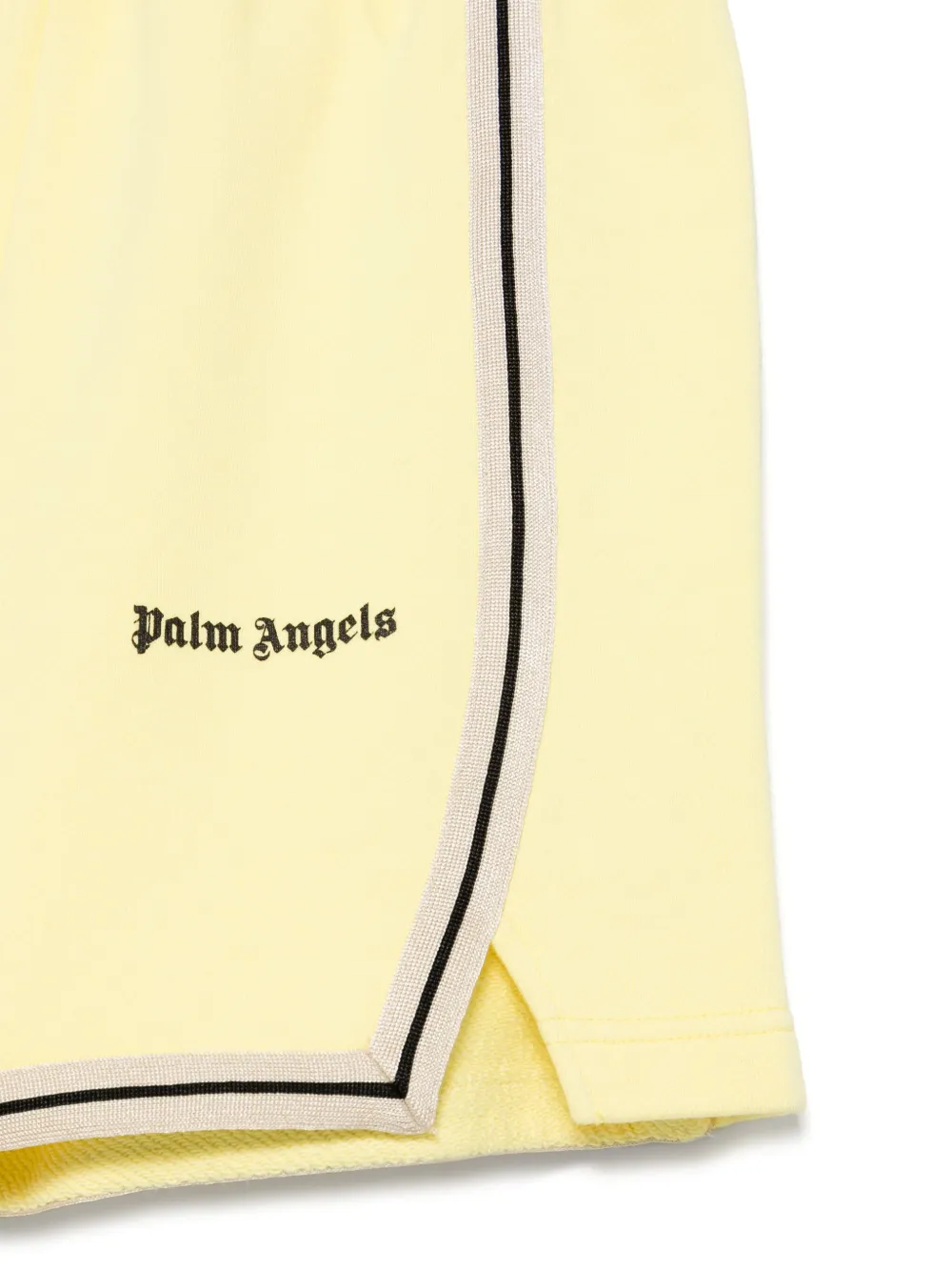 Palm Angels Kids Trainingsshorts met logoprint Geel