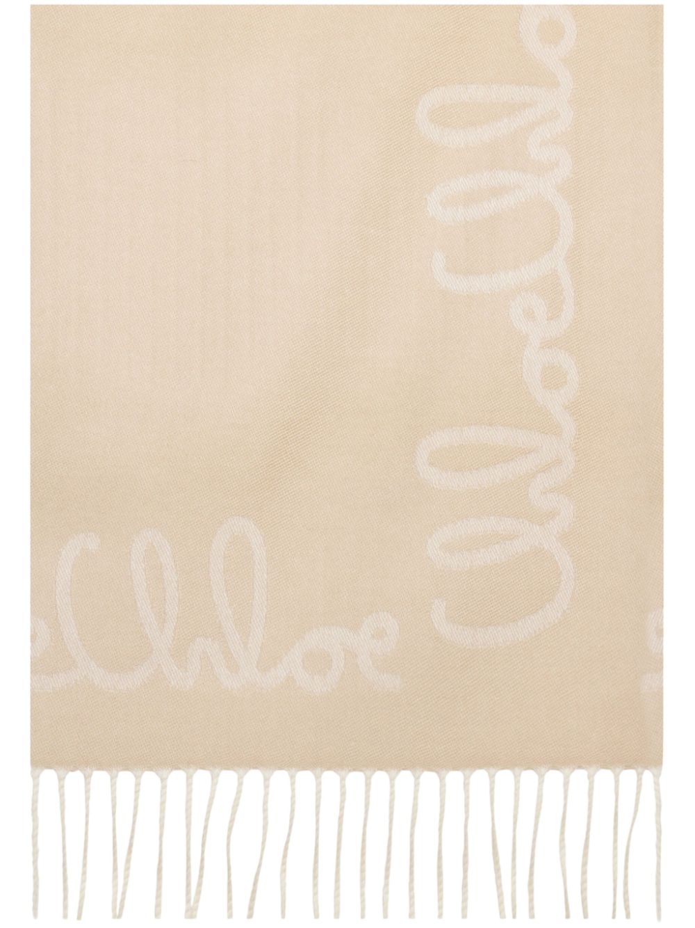 Chloé logo-jacquard scarf