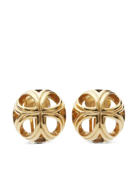 Christian Dior Pre-Owned 1990s round clip-on earrings