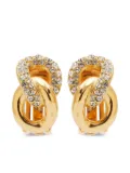 Christian Dior Pre-Owned 2000s Rhinestone earrings - Gold