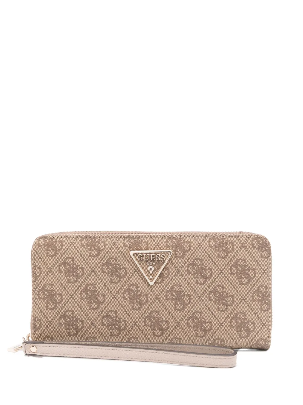 GUESS USA logo-plaque wallet - Neutrals