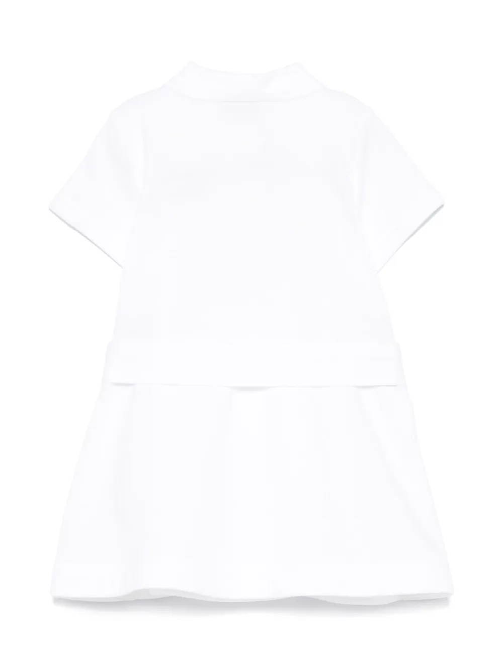 Burberry Kids Jurk met geborduurd logo - Wit