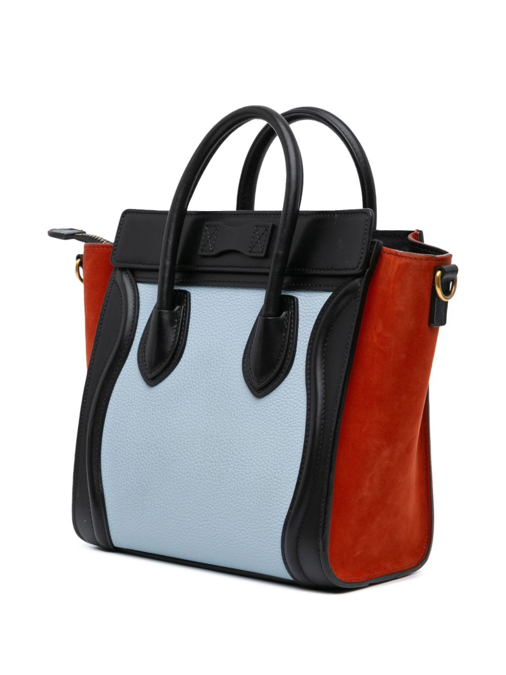 Céline Pre-Owned 2016 kleine Luggage Tote driekleurige leren boekentas - Blauw