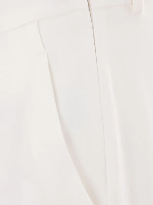 Ermanno Scervino Creased Palazzo Pants | White | FARFETCH