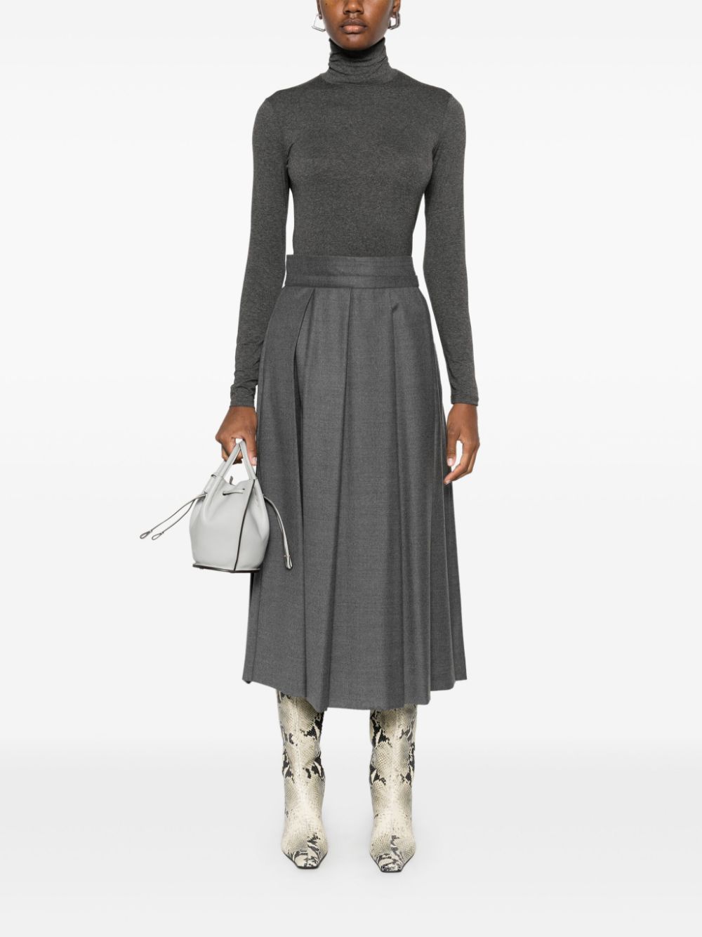 Weekend Max Mara Palk midi-rok - Grijs