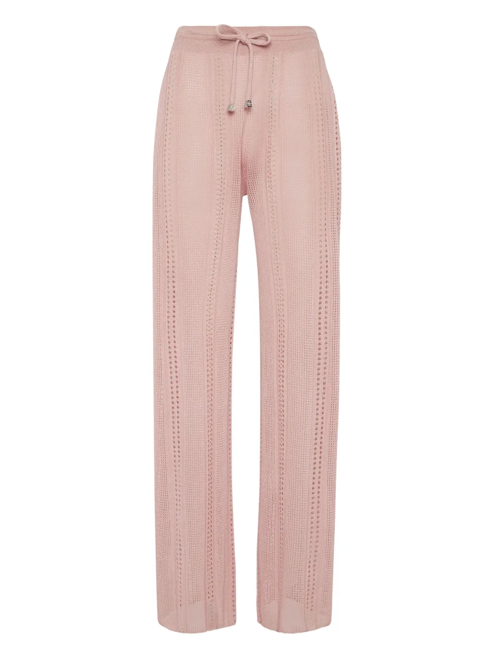 Philipp Plein Gebreide flared broek Roze