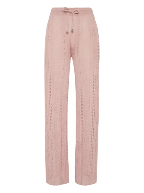 Philipp Plein knitted flared trousers 