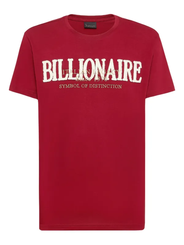 Billionaire round-neck T-shirt Red FARFETCH IN