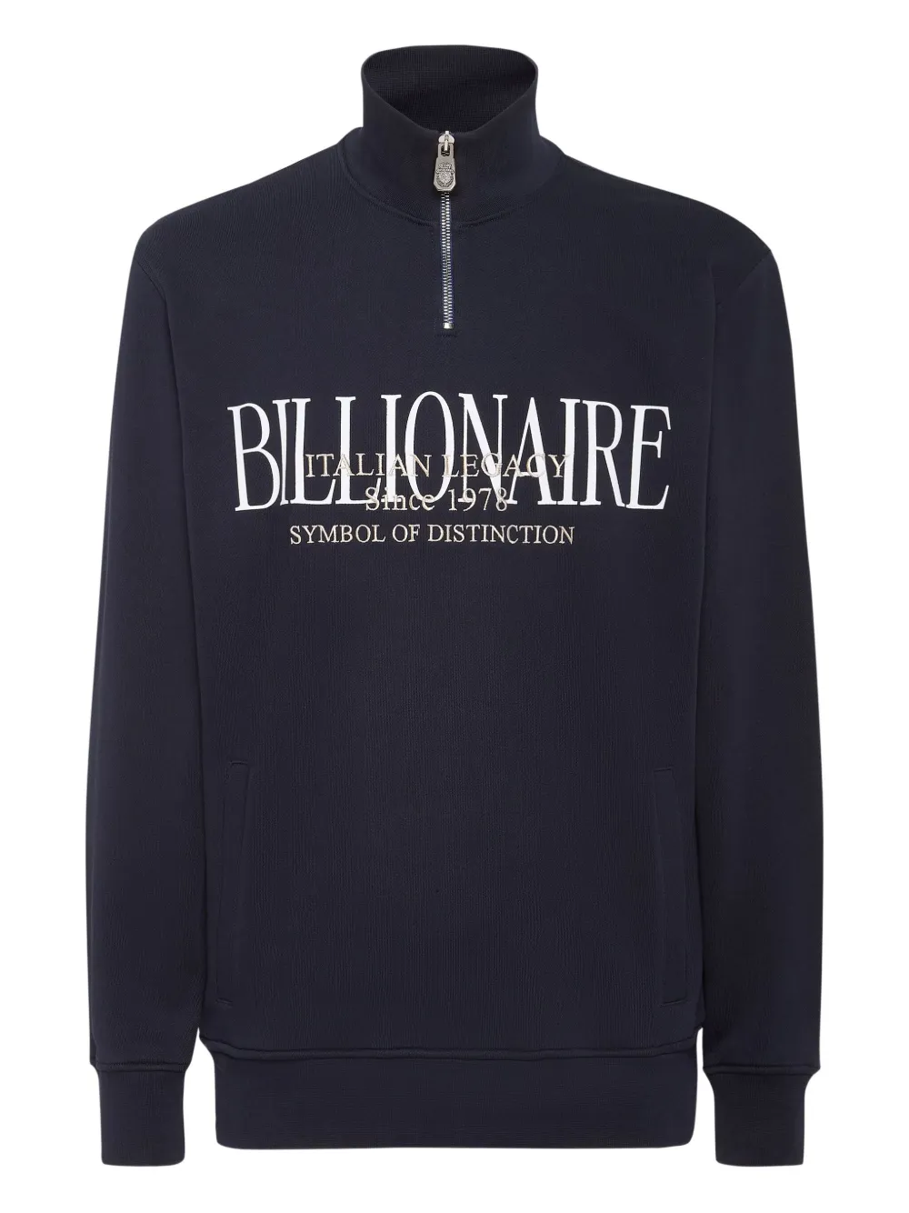 logo-embroidered sweatshirt
