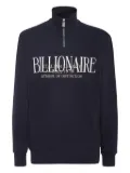 Billionaire logo-embroidered sweatshirt - Blue