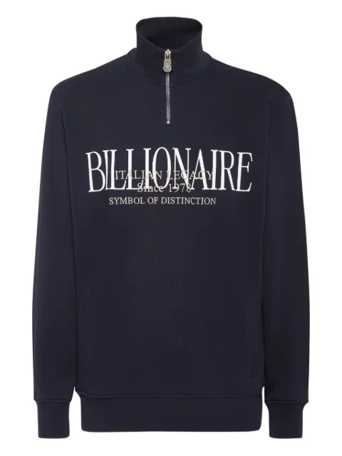 Billionaire logo-embroidered sweatshirt
