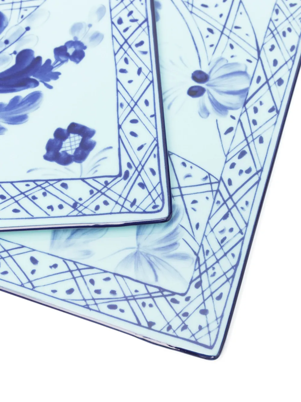 Ginori 1735 Iris Placemats (set Of Two) In Blue