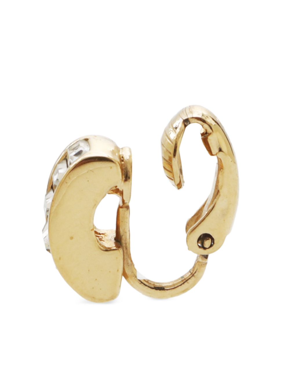 Christian Dior Pre-Owned 1990s oorclips met stras - Goud