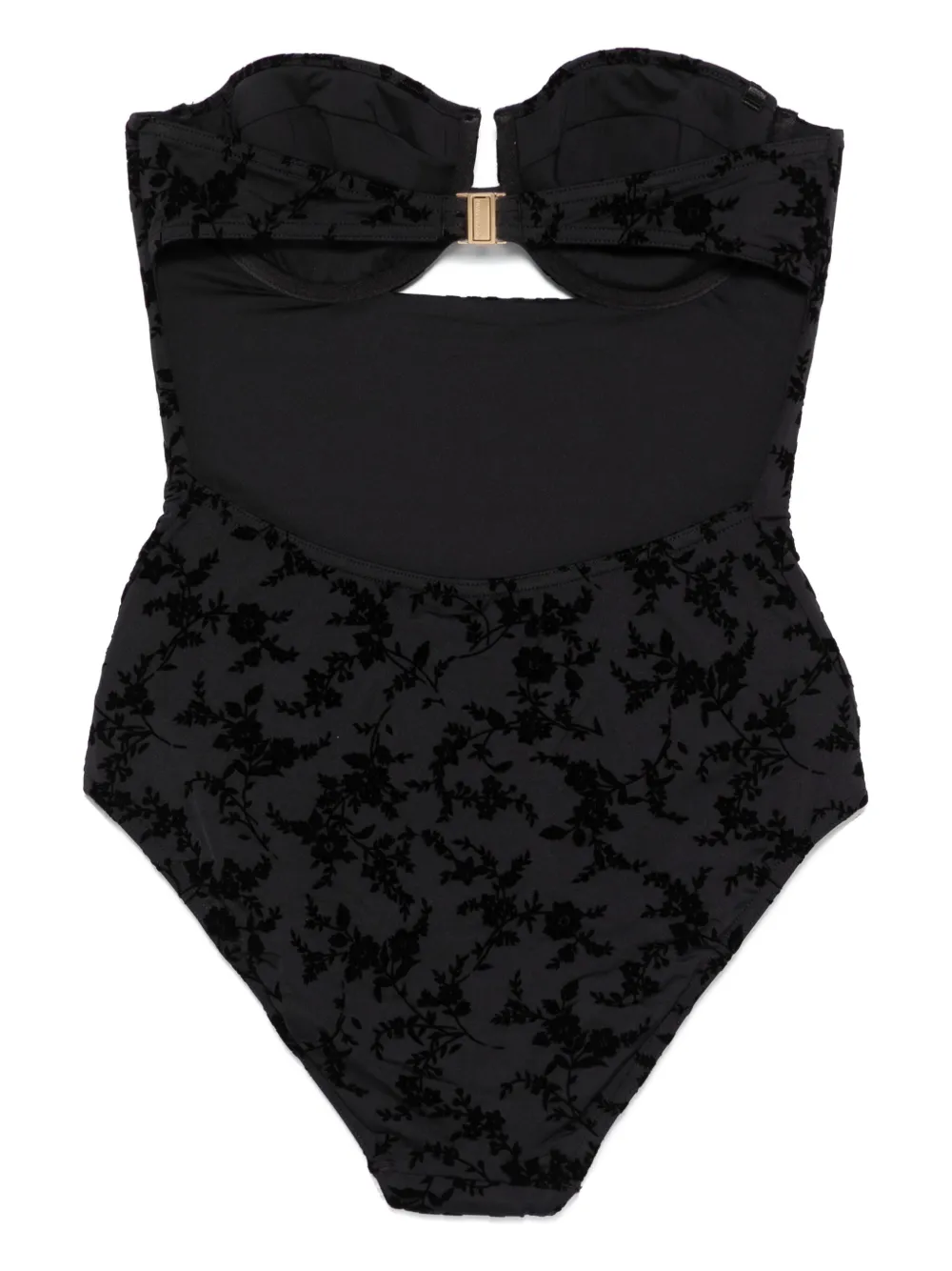 Shop Zimmermann Wylie Swimsuit In Black