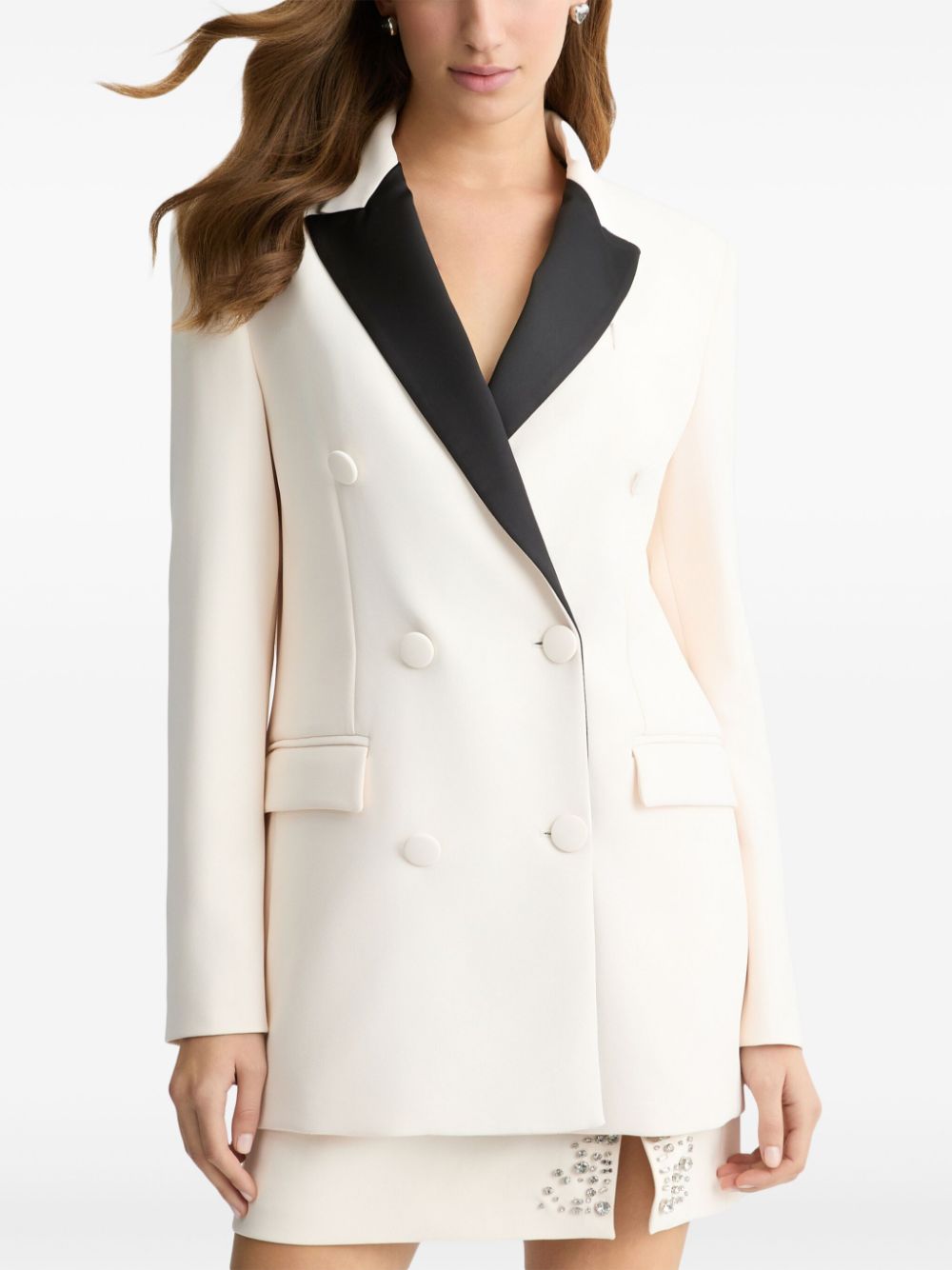 LIU JO double-breasted blazer Wit