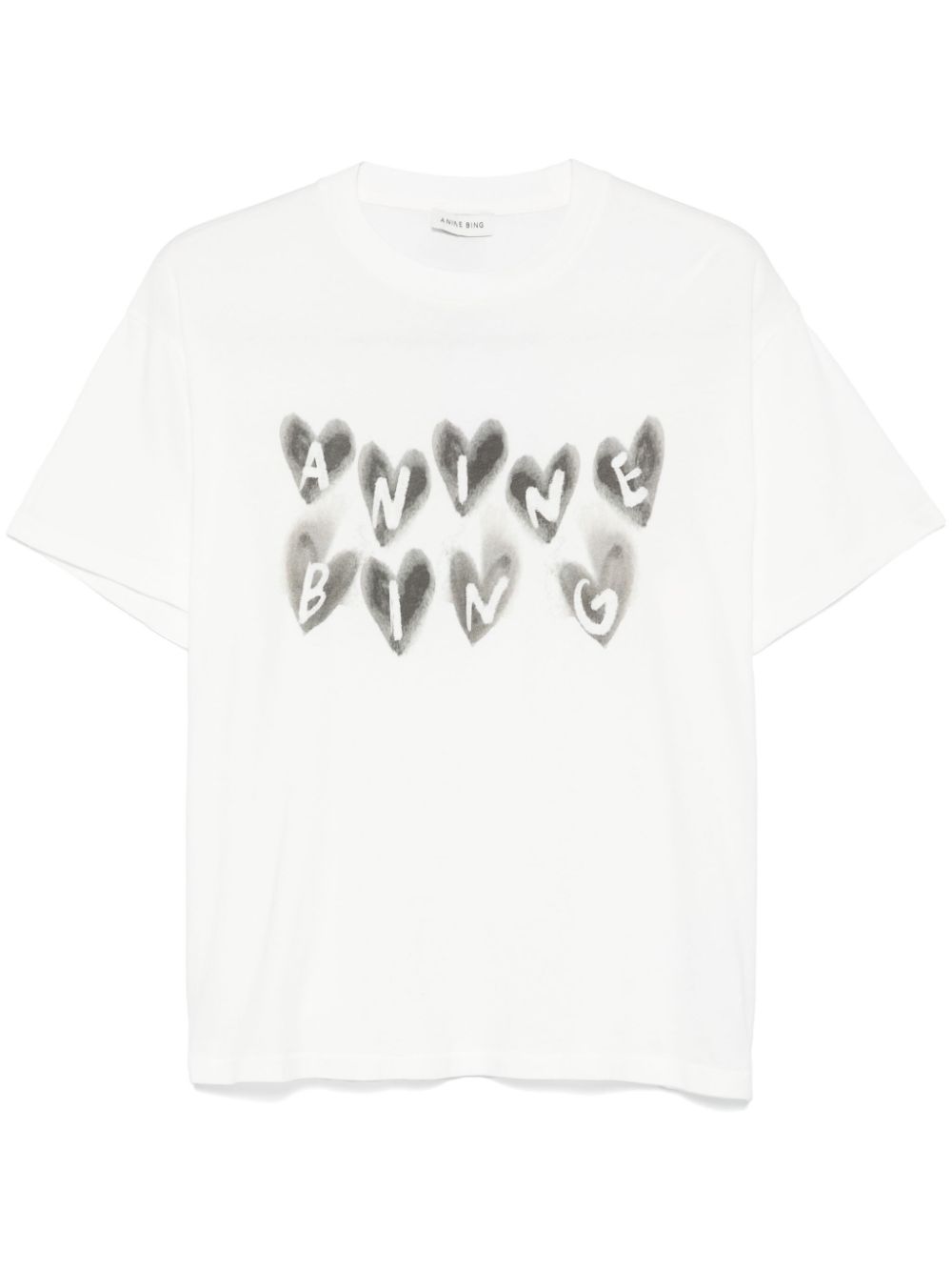 ANINE BING t-shirt Cade Hearts - Blanc