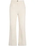 LIU JO pressed-crease trousers - White