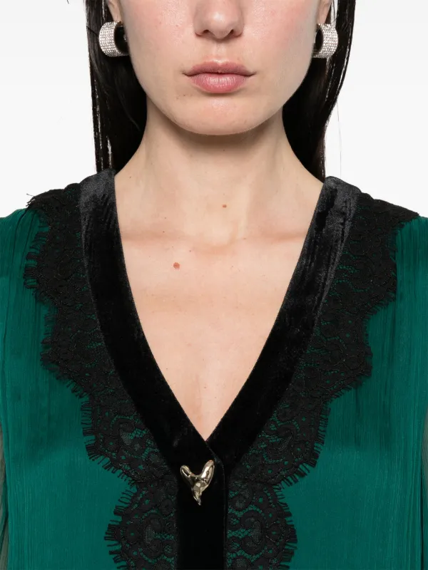 emerald green and black lace dress NISSA lace-insert Silk Mini | victorian wedding Color:Firecracker Red Lace styles Trend|Tailored Burgundy Sequin Prom Dress