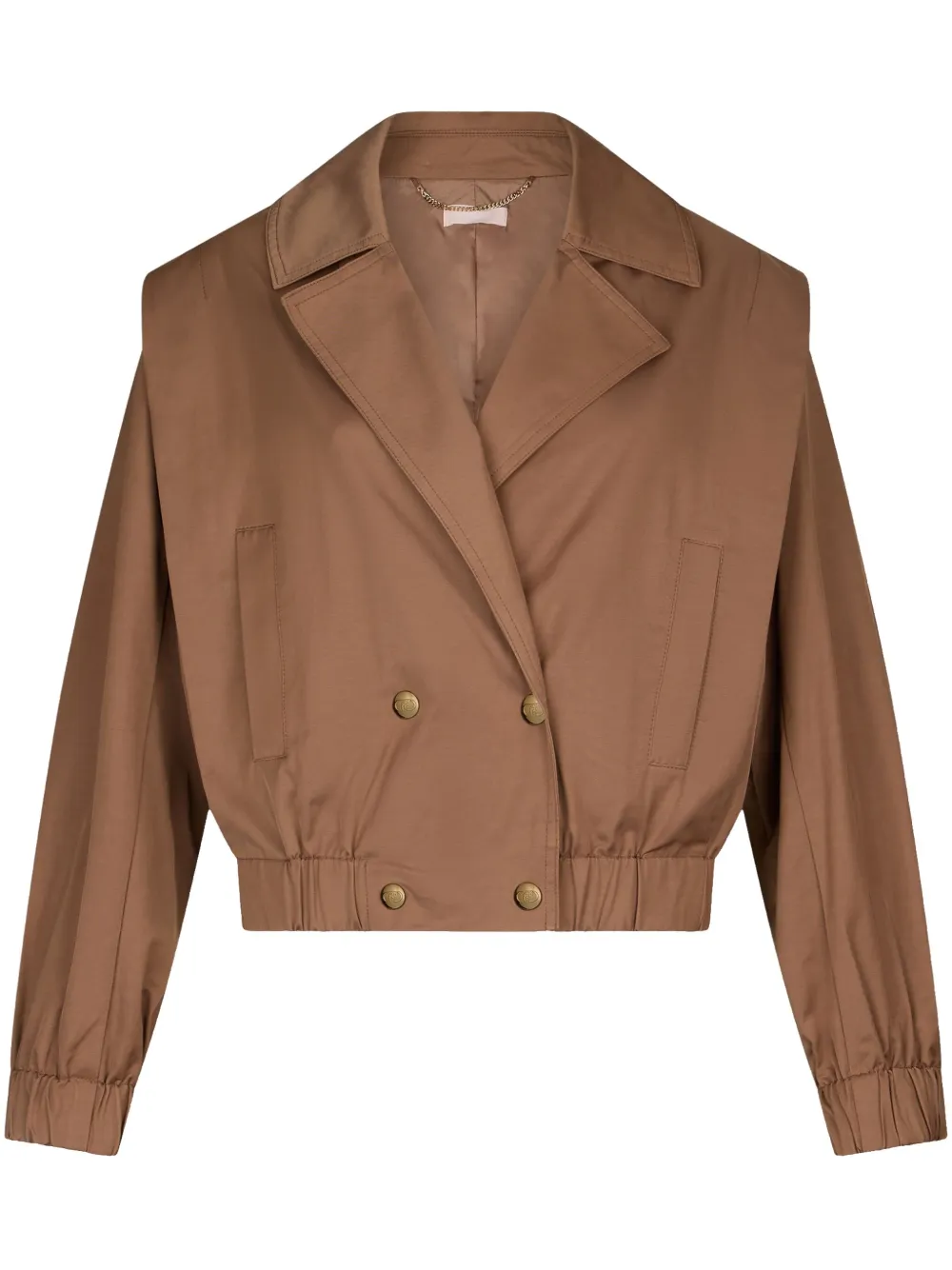 LIU JO double-breasted jacket - Marron