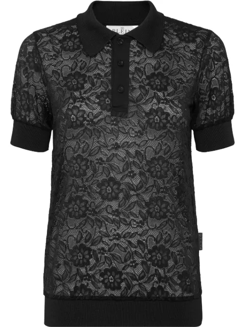 Philipp Plein Poloshirt aus Spitze