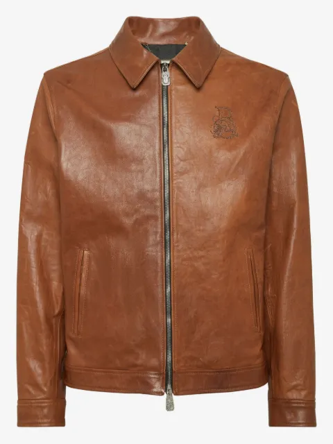Billionaire logo-embroidered jacket