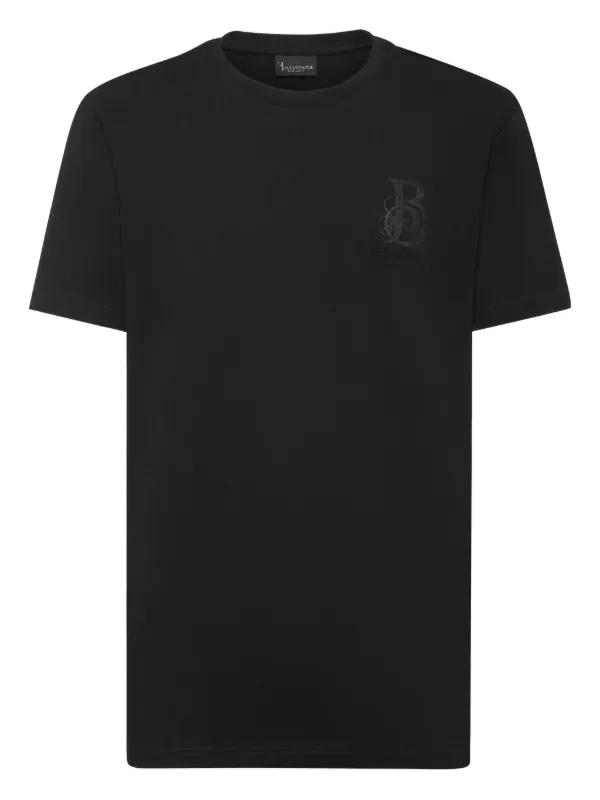 Billionaire logo-detail T-shirt Black FARFETCH IN
